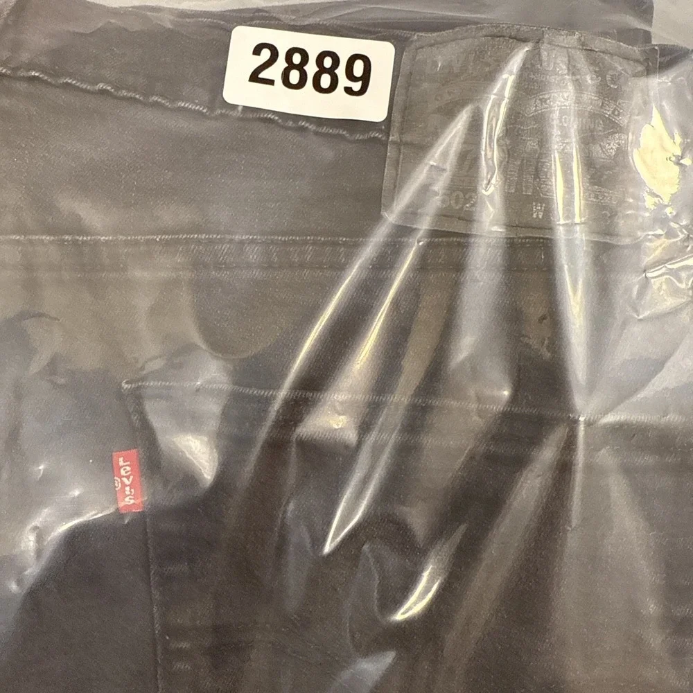 JEANS STRAIGHT Levi's 505 MENS 38X34 Regular Black Wash STRETCH